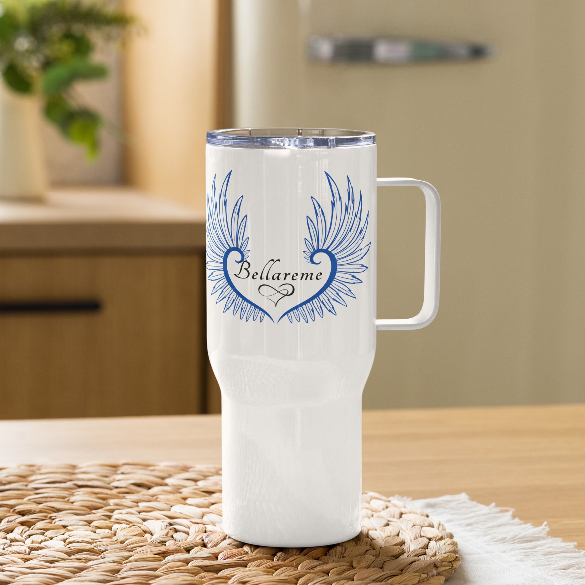 Branded Travel mug with a handle - BELLAREME