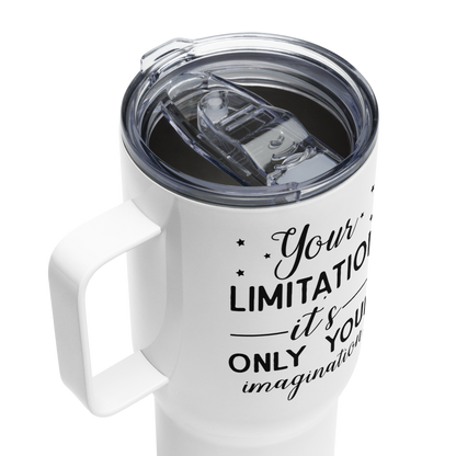 Limitation Travel mug with a handle