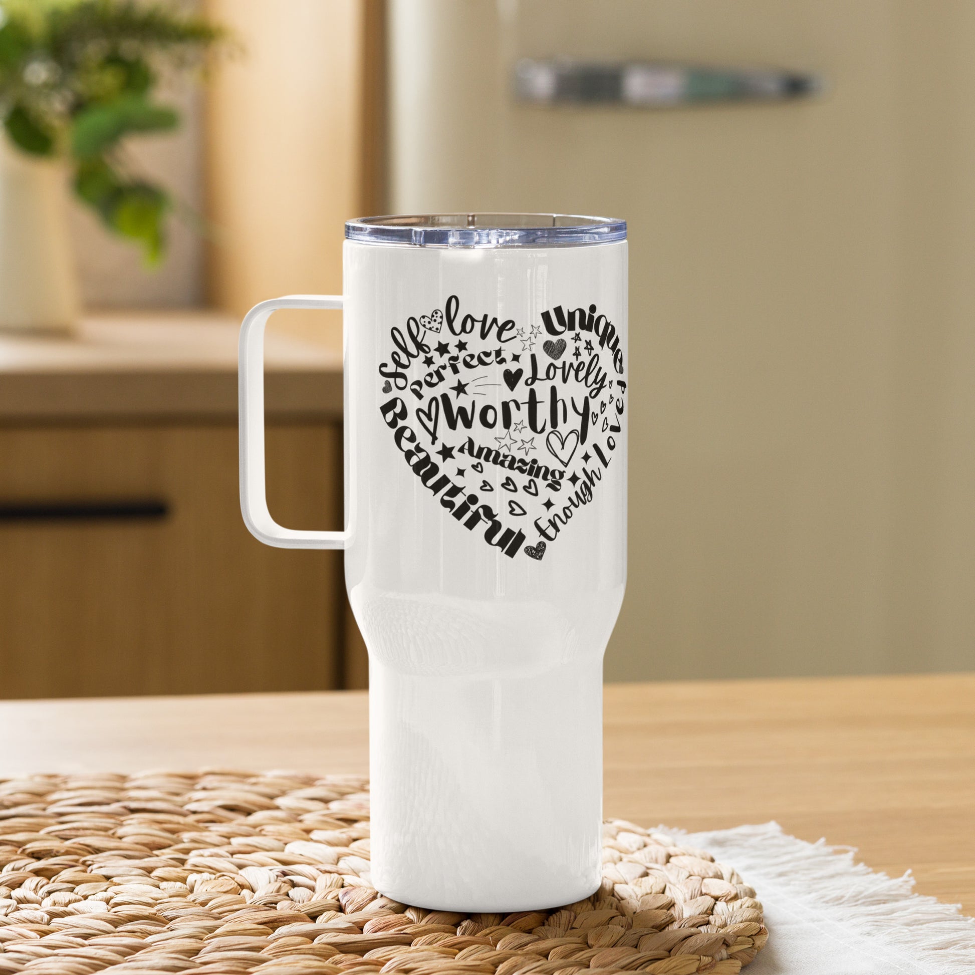 Affirmation Travel mug with a handle - BELLAREME
