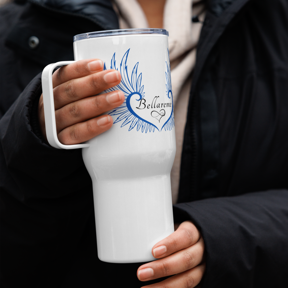 Branded Travel mug with a handle