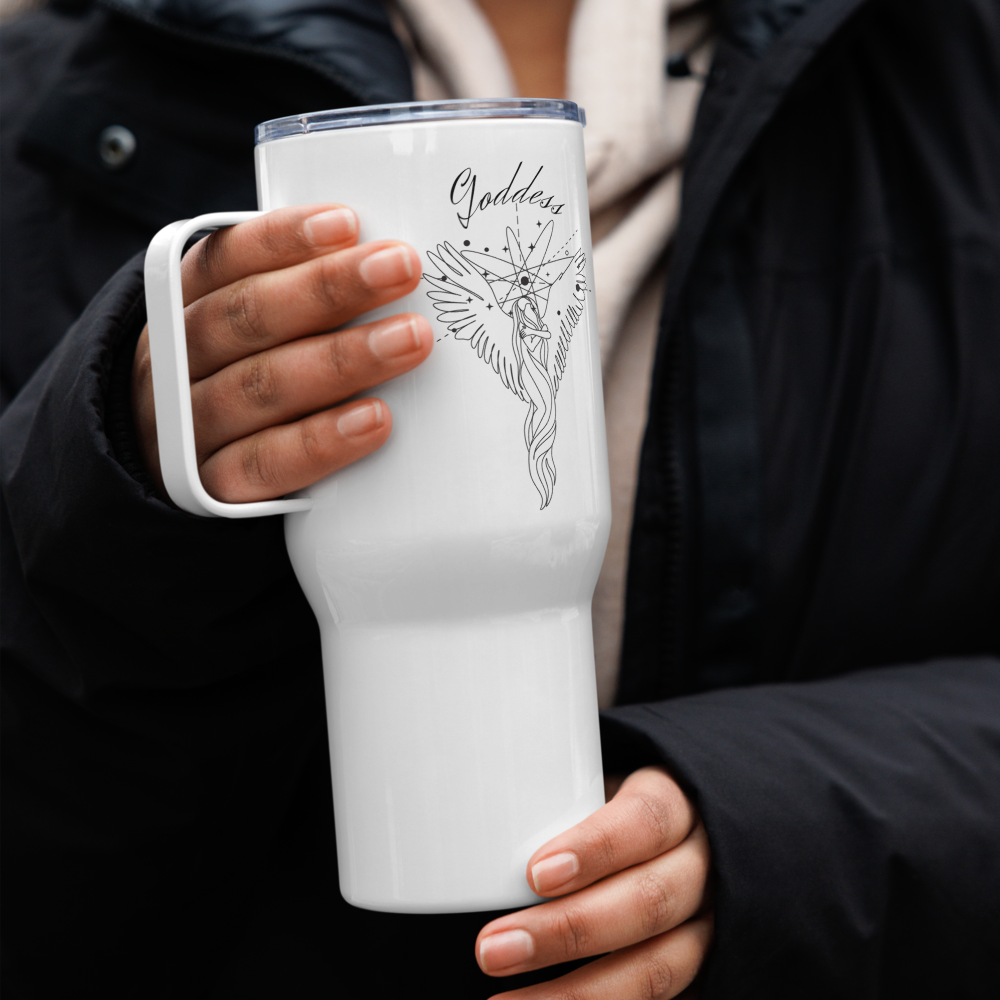 Goddess Travel mug with a handle